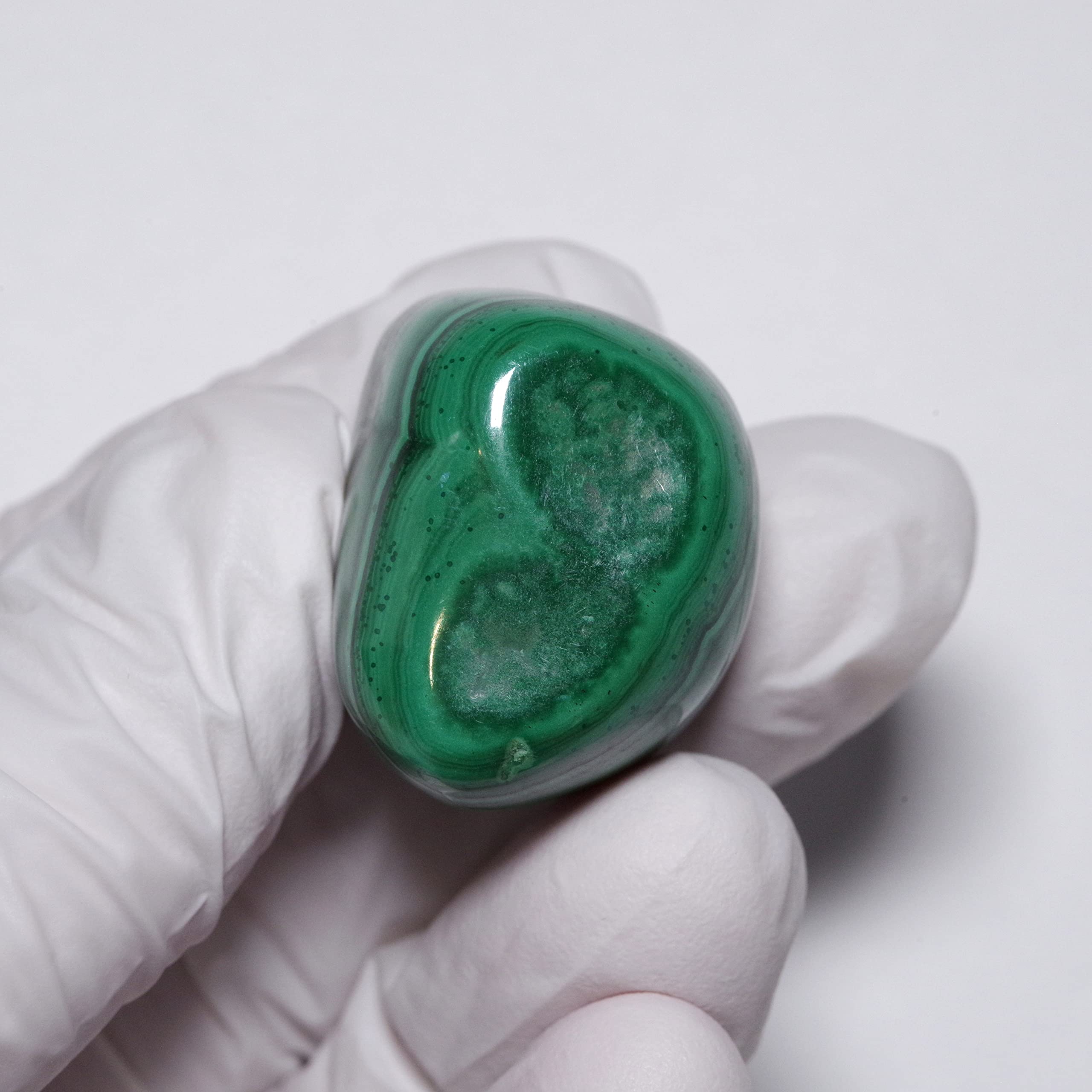 Amazon | [N2 stone Natural] 天然鉱物 マラカイト (孔雀石/polished